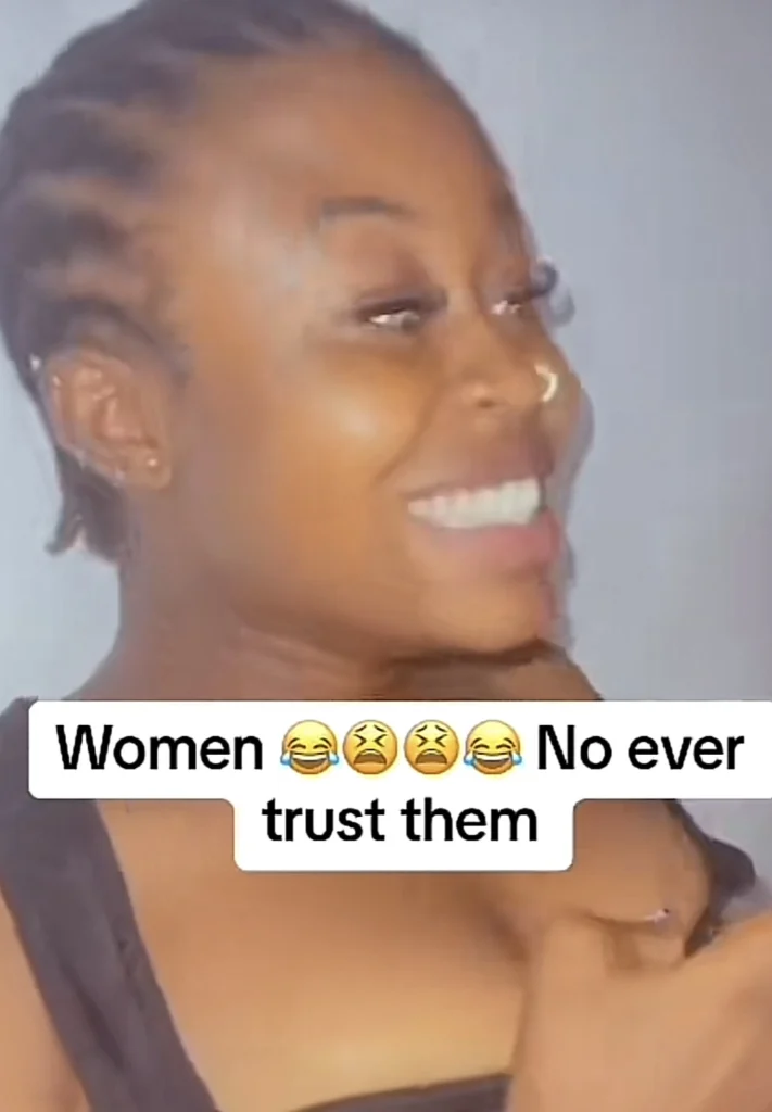 “Na mumu dey trust woman this days” — Reactions as lady fakes tears with her partner over the phone 
