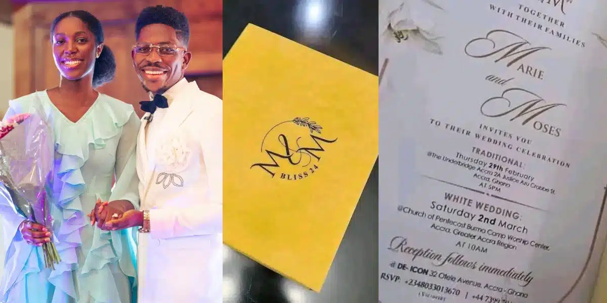 “We no go gree” — Man says after being asked by Moses Bliss to delete his wedding invitation from his page