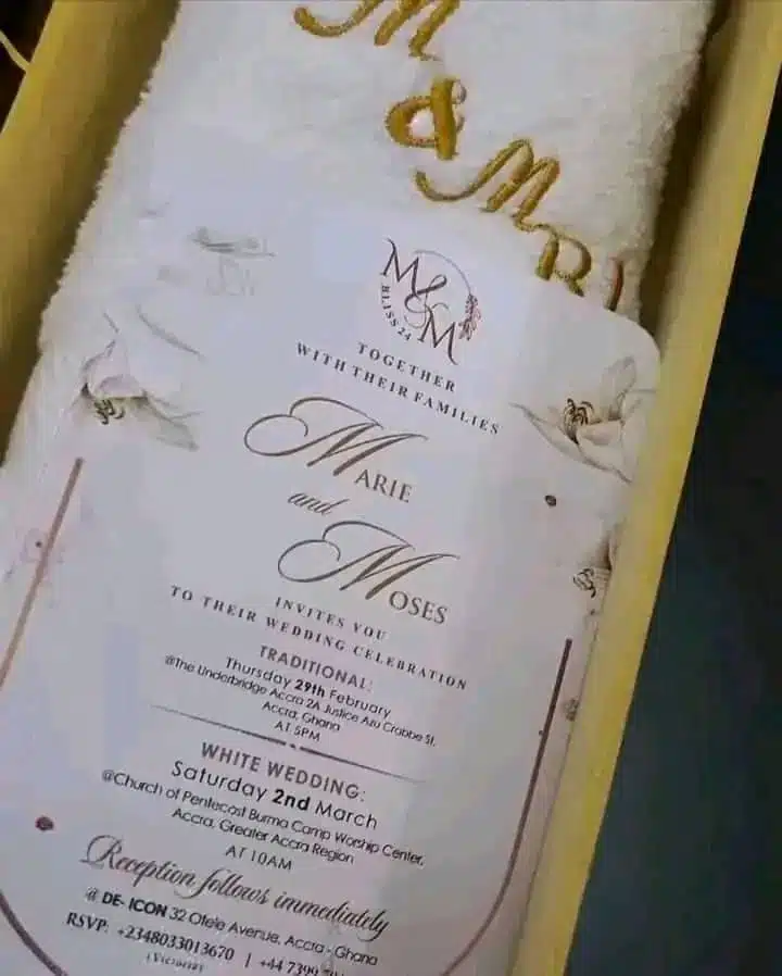 “We no go gree” — Man says after being asked by Moses Bliss to delete his wedding invitation from his page