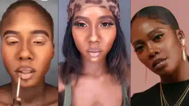 “This one na Aba Tiwa Savage” — Reactions as makeup artist tries to recreate the musician’s look