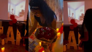 "I want to download a man" - Jealousy erupts online as Nigerian man proposes to girlfriend in emotional live video