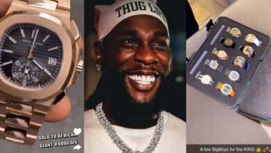 Burna Boy splashes multi-million dollars on a collection of wristwatches and jewelry