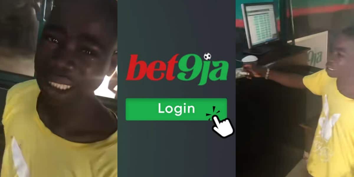 "Bet9ja will humble you" - Heartbreaking video as Nigerian man bursts into tears as he loses money to Bet9ja