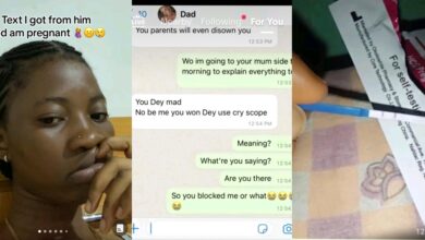 "Ment or Malaria?" - Heartbreaking response as Nigerian lady shares screenshots of boyfriend denying pregnancy