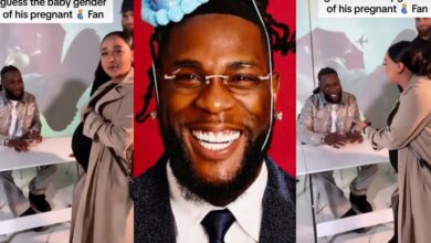 Heartwarming moment as Burna Boy correctly guessed the baby gender of a pregnant female fan