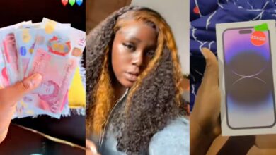 Beautiful lady gets iPhone 13 Pro Max, 1.2m gift, pound sterling, etc., from man after accepting to be his girlfriend