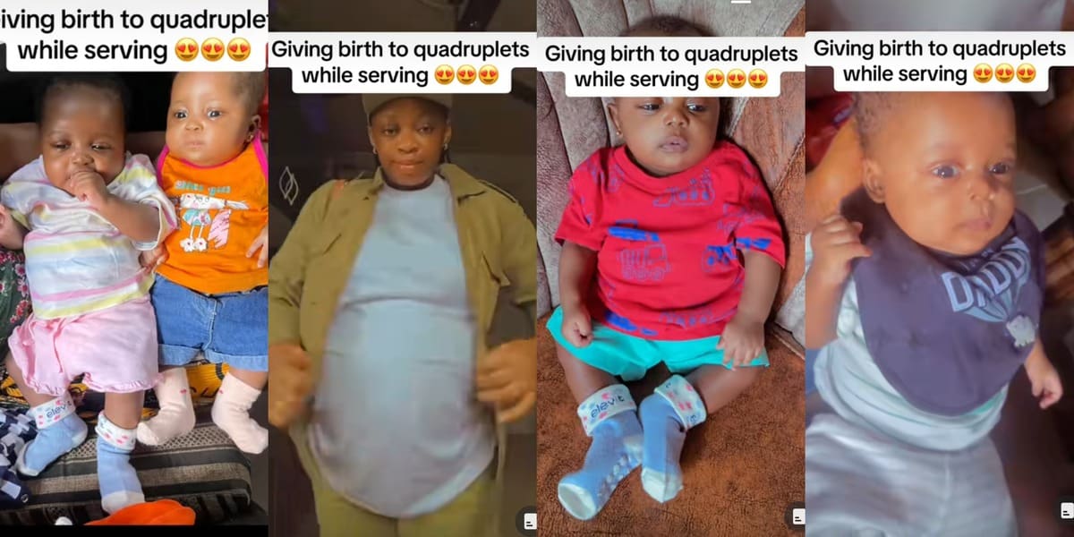 Nigerian Youth Corps member delivers quadruplets during service year