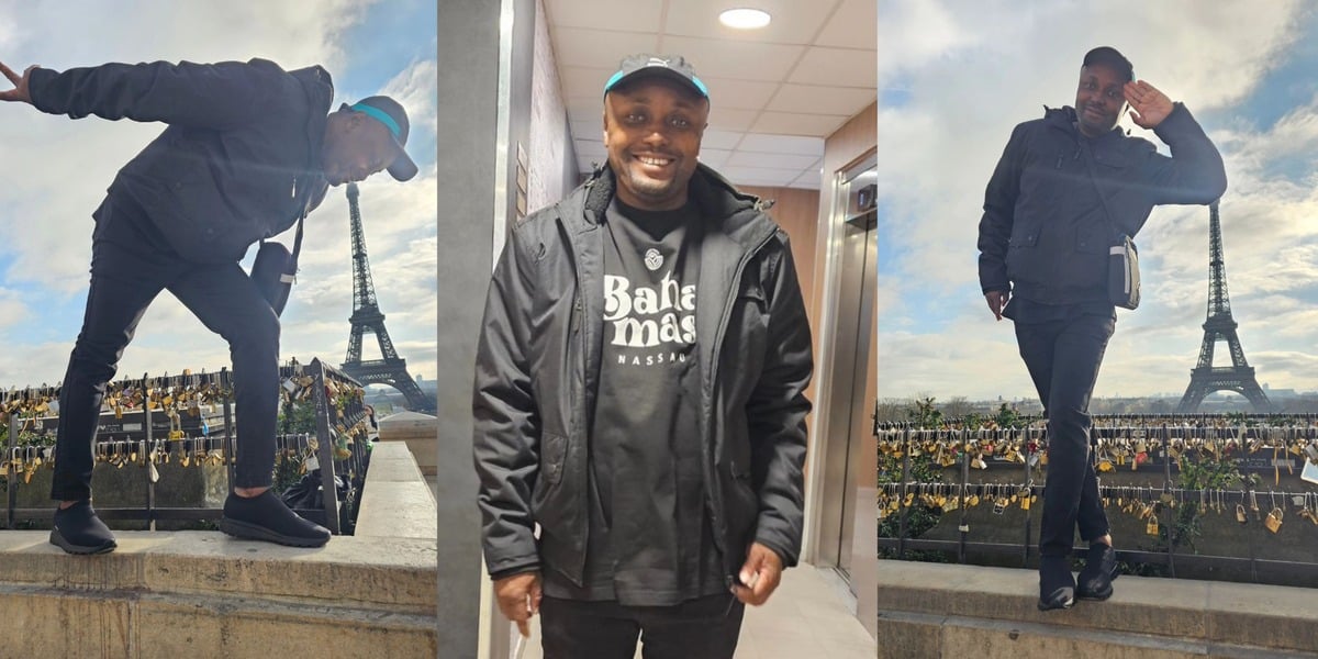 "First time in Paris, France" - Israel DMW thanks Davido as he visits Eiffel Tower during sponsored Paris trip