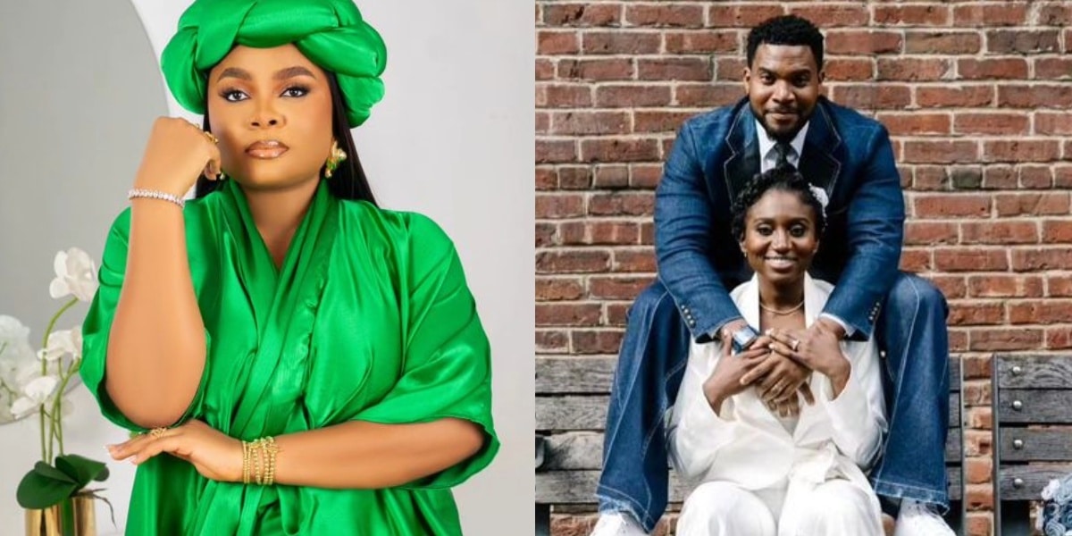 "If you annoy me I’d snatch her from you" – Bimbo Ademoye warns Kunle Remi, pens note to his wife