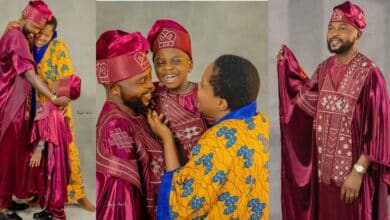 “My small God” – Toyin Abraham reaffirms love for husband as he turns a new age