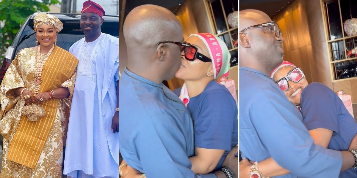 "I am so blessed to be doing life with you" – Mercy Aigbe reaffirms love for husband, Kazim Adeoti on his birthday