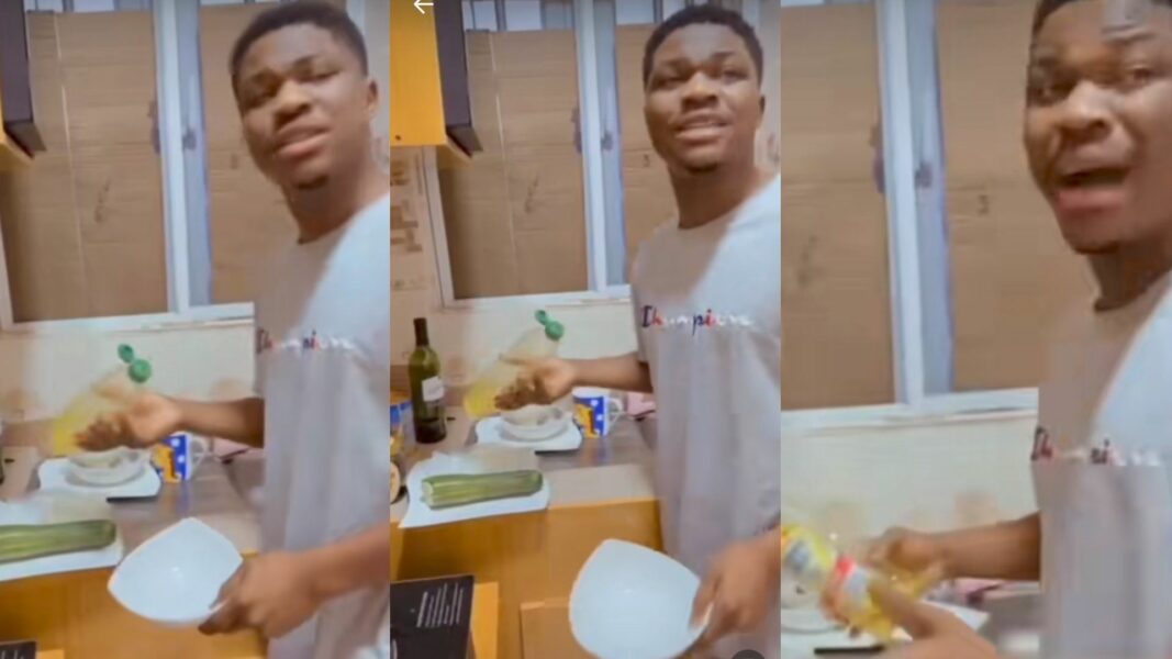 "You know who I be outside" – Young man blows hot as parents seize his phone, make him wash plates