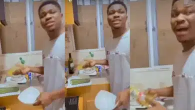 "You know who I be outside" – Young man blows hot as parents seize his phone, make him wash plates
