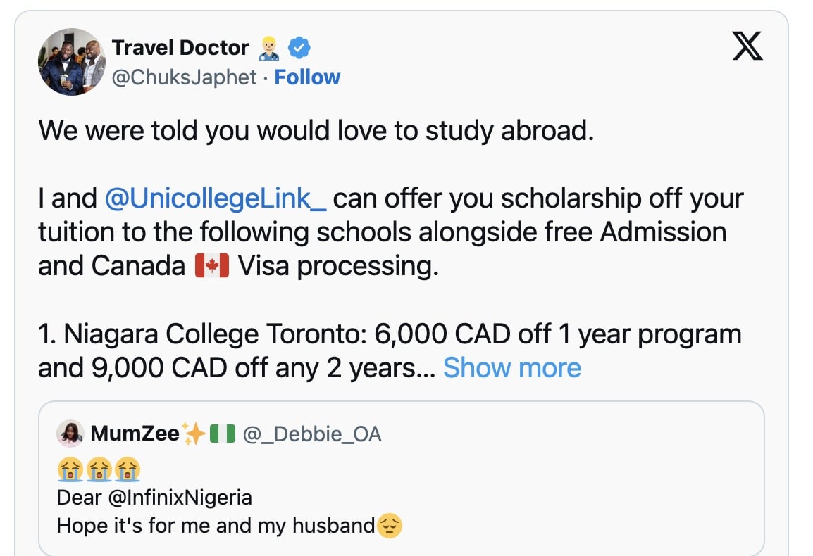 Mummy Zee offered scholarship worth $15K to study in Canada, free visa