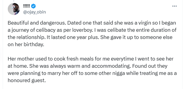 man girlfriend virginity birthday celibacy