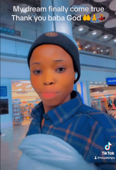 "Dream come true"- Lady over the moon as she finally secures 3 UK visas, relocates abroad with her family