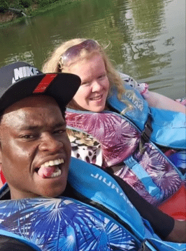 Nigerian man foreign lover unites
