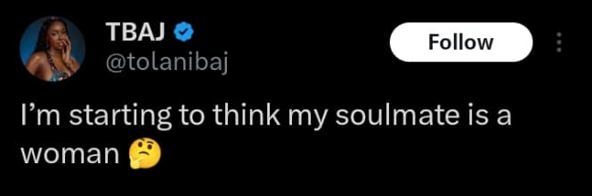 Tolanibaj soulmate woman