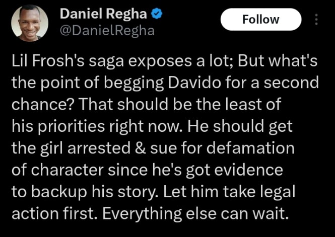 Daniel Regha on Lil Frosh, Cute Gemini saga