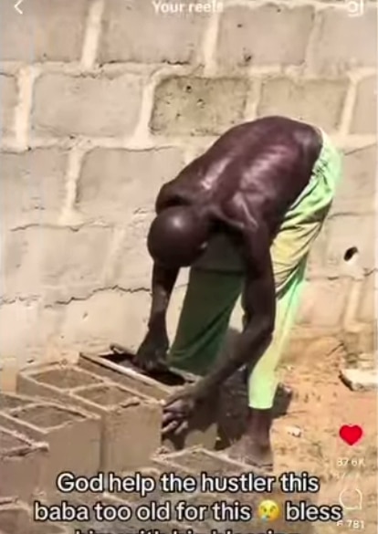 Nigerians donate viral bricklayer