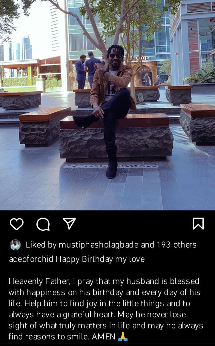 Sunkanmi, 9ice's wife celebrates his 44th birthday