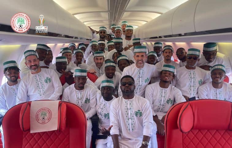 AFCON 2023: Super Eagles depart Lagos for Ivory Coast (Video)