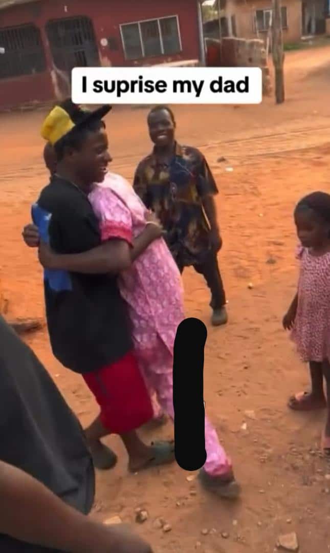 Emotional moment man surprises father with brand new keke