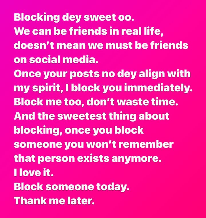 Yul Edochie blocking social media
