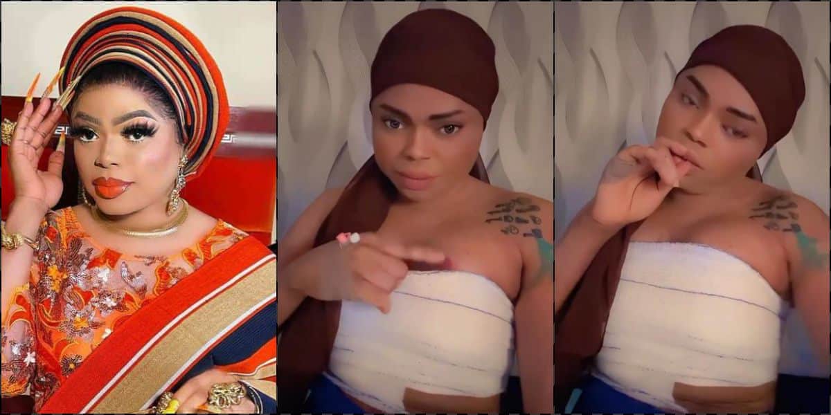 Bobrisky shares update as he reportedly undergoes breast enlargement surgery
