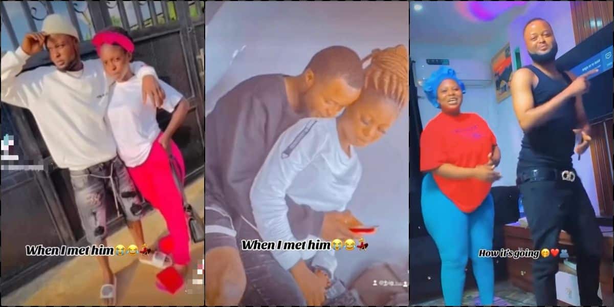 "How I met him vs how it is going" - Lady shares transformation