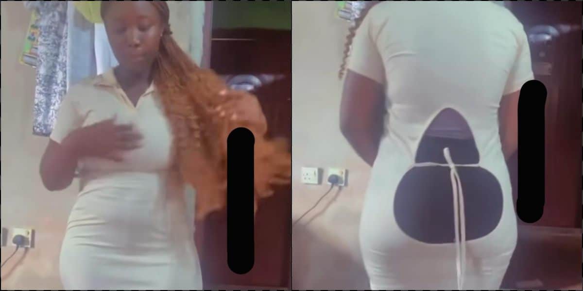 Lady fumes as she reveals condition of outfit acquired from online vendor