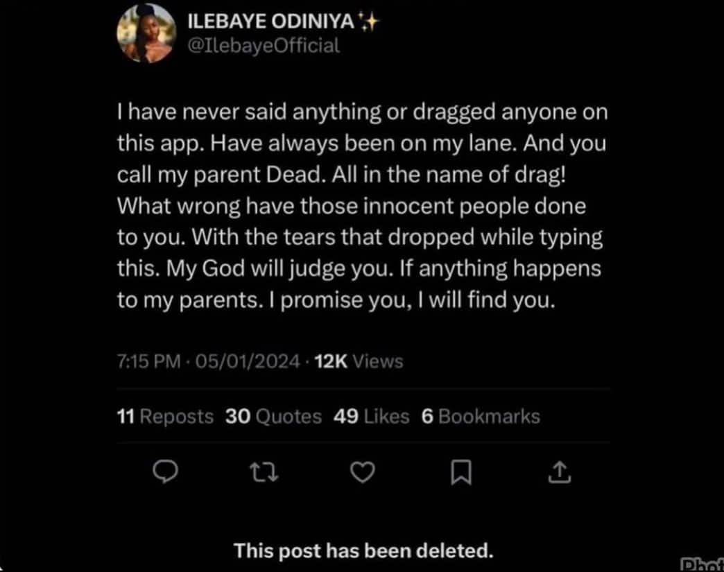 The winner of Big Brother Naija Season 8 edition, Ilebaye Odiniya tears up as she voices her frustration over the extent trolls went to allege the death of her parents.