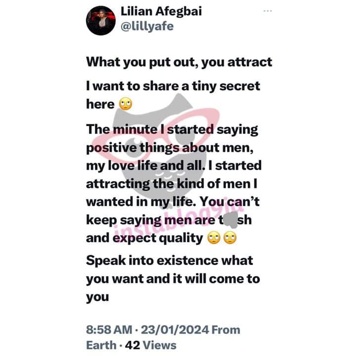 Lilian Afegbai advice ladies on how to attract the right men