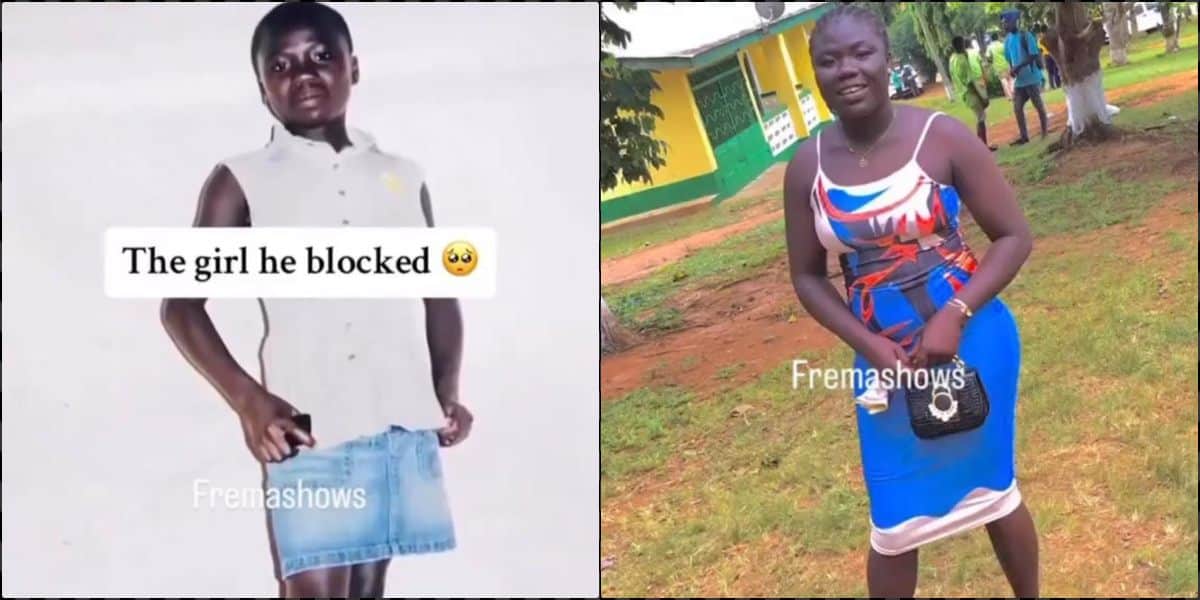 Lady shares transformation after being dumped by boyfriend