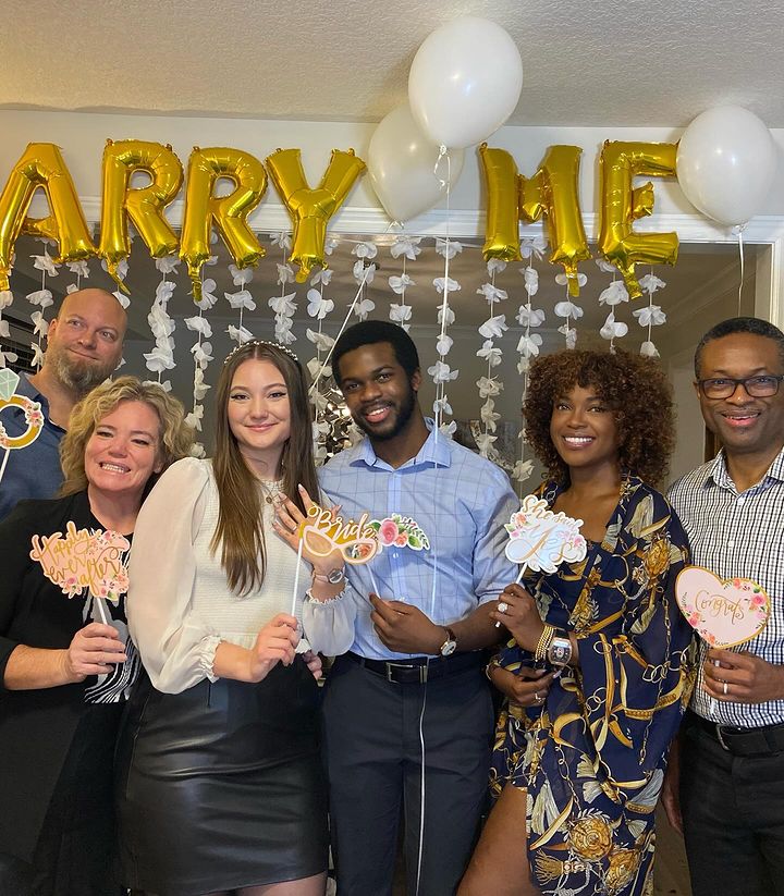 Omoni Oboli's son, Tobe engagement