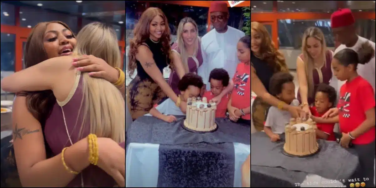 regina daniels laila's birthday co-wife