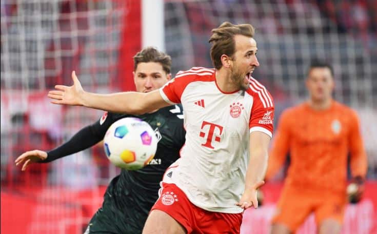 Harry Kane talks about equaling Robert Lewandowski’s Bundesliga goalscoring record