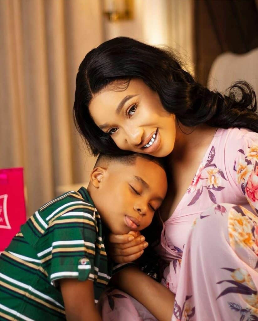 tonto dikeh son 8th birthday