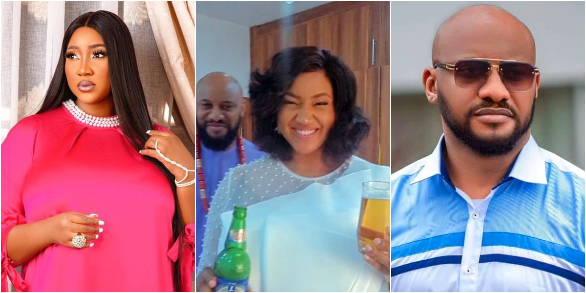 Pastor Yul Edochie and his Mummy G.O Judy Austin celebrate Valentines