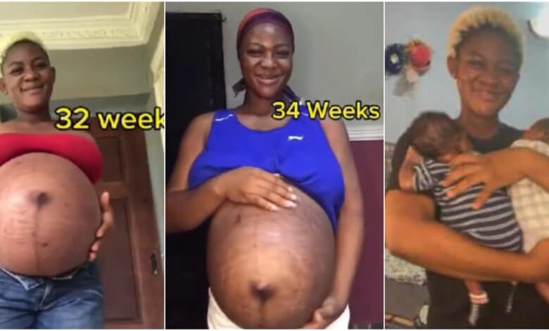 "38 weeks of pregnancy - New mother who welcomed twins shares week-by-week video of her maternity experience