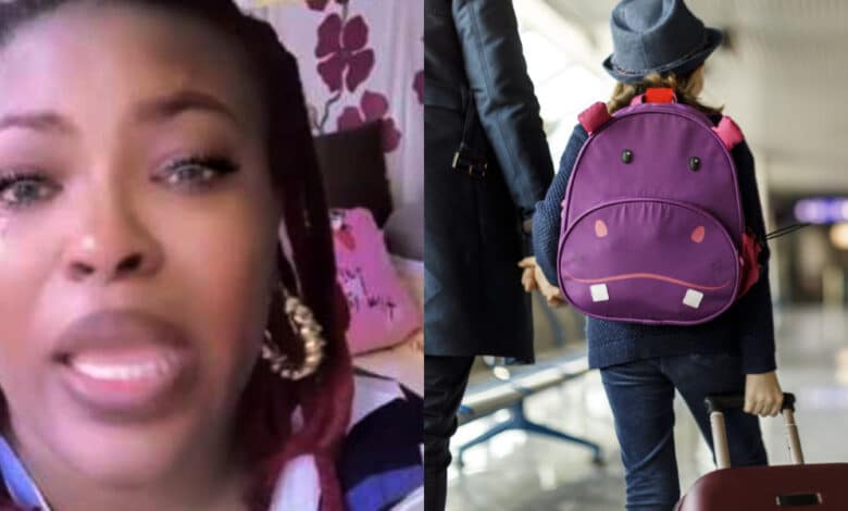 Woman tears up as son he flew abroad demands to return to Nigeria over chores