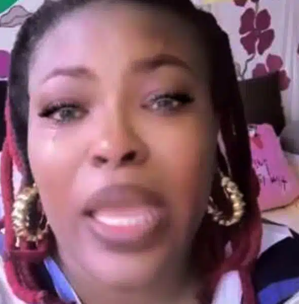 Woman tears up as son she flew abroad demands to return to Nigeria over