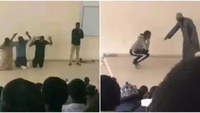 Outrage as Kano University of Science and Technology lecturer caught on camera physically assaulting students in class