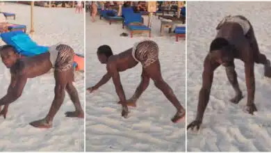 Video of young man walking like Gorilla causes buzz online, walks on all fours