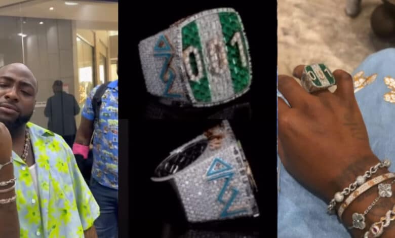 davido $20K diamond ring