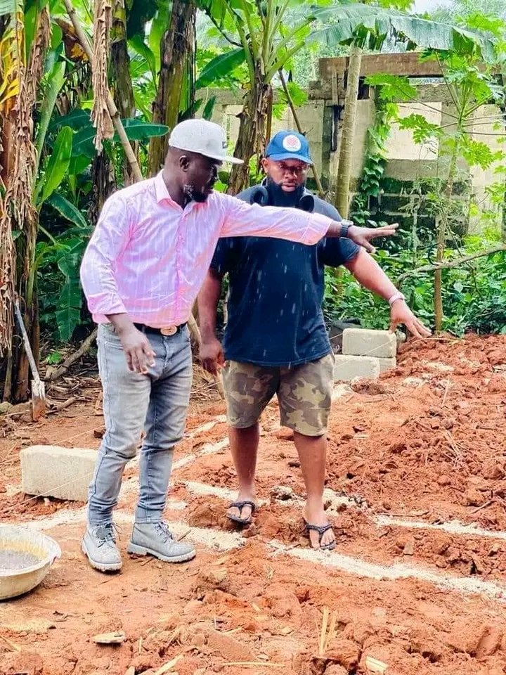 Aba-based fashion designer, Ugomdi Ogbonna, and friends build new house for helpless elderly woman in Aba