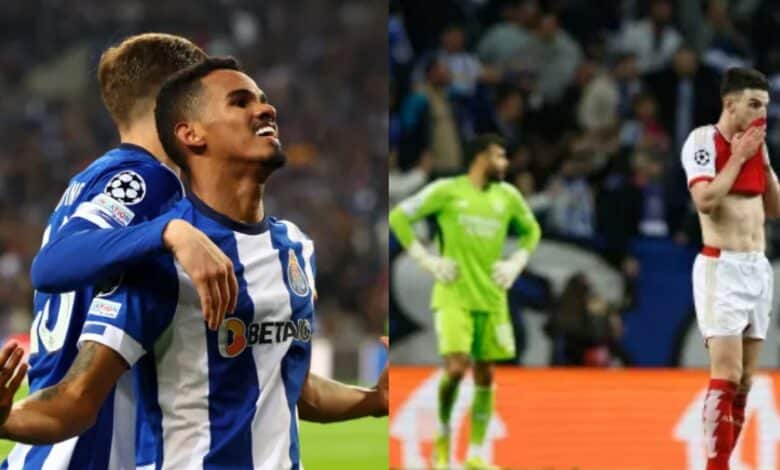 UCL: Porto silence Arsenal with last-minute winner in Round of 16 first leg