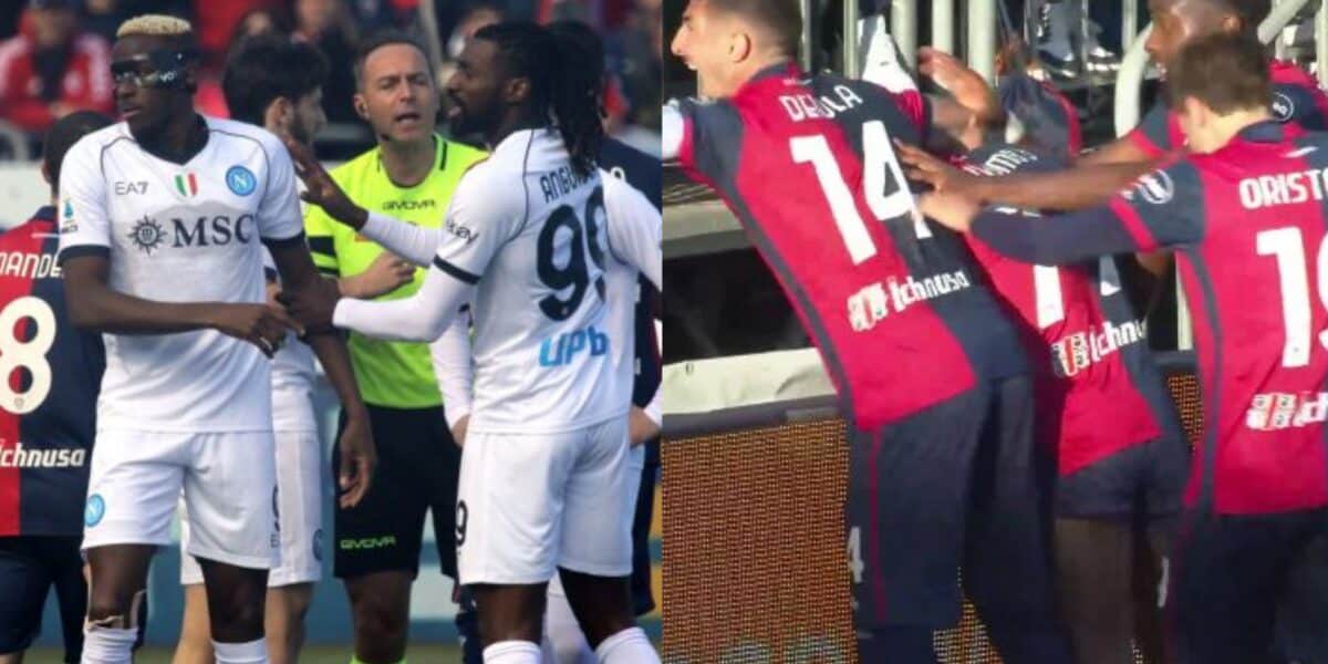 Serie A: Napoli held to 1-1 draw by Cagliari despite Osimhen's master class