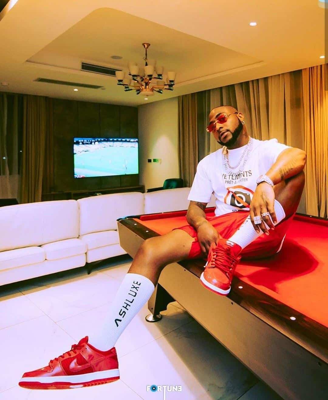 Davido excited as Rihanna gifts him box of shoes from Fenty