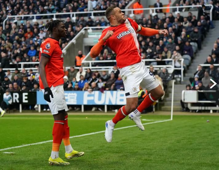 EPL: Newcastle, Luton play out thrilling 4-4 draw at St James' Park